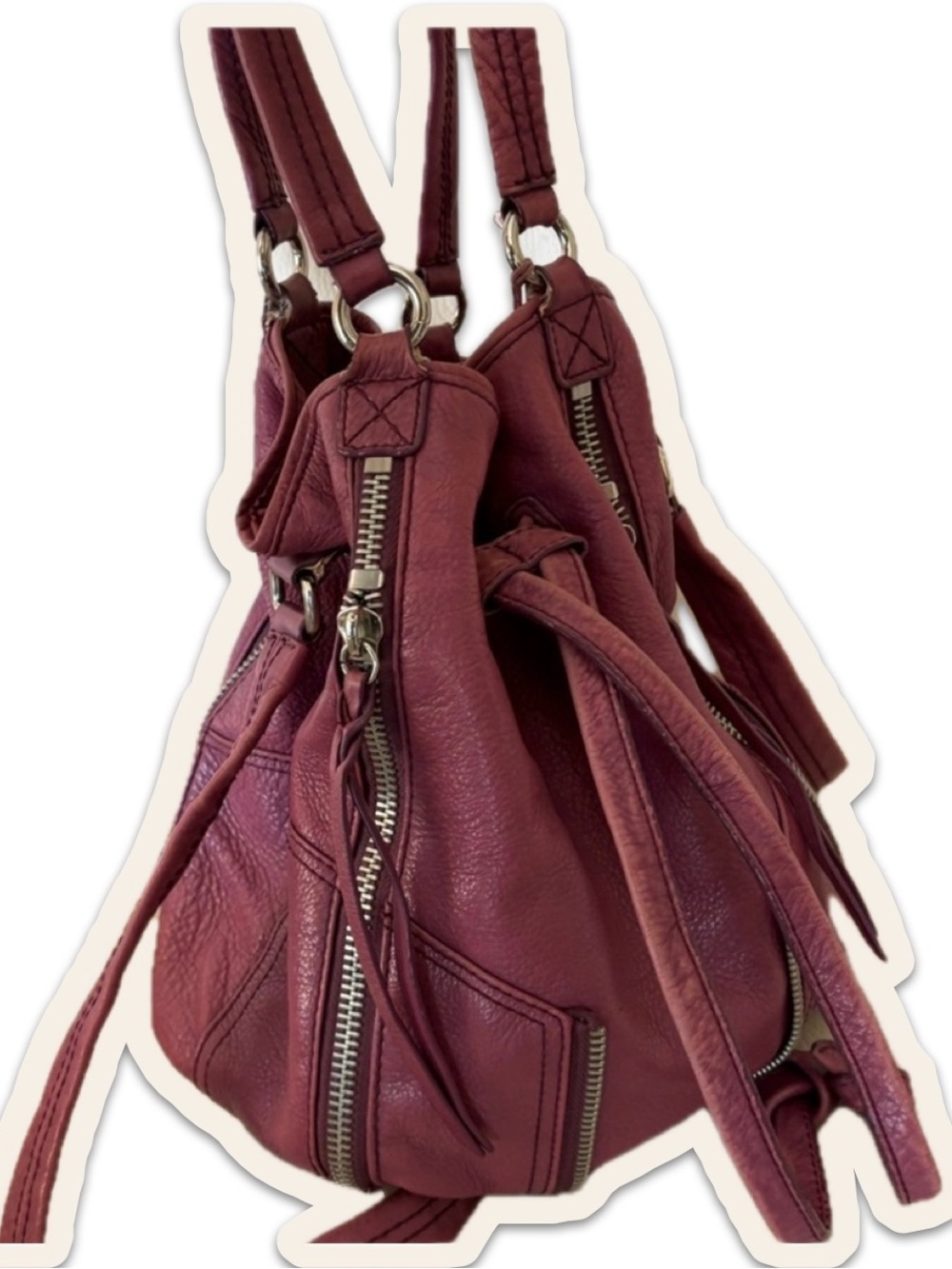 The Sak Deep Red Shoulder Bag